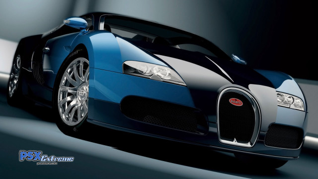 Bugatti blue black white stripe free wallpaper for desktop - medium preview image