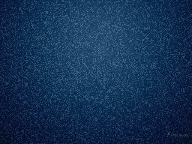 Blue background small letters black free wallpaper for desktop - medium preview image