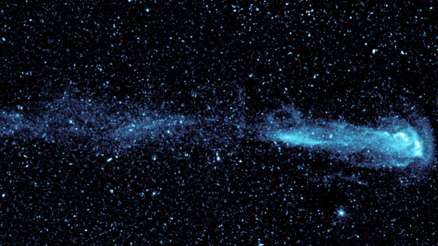 Large blue object black sky free wallpaper for desktop - medium preview image