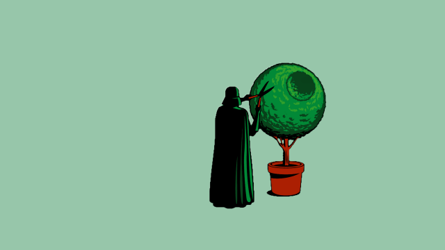 Person standing green tree ball free wallpaper for desktop - medium preview image