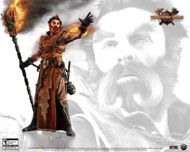 Man beard stick flame hand free wallpaper for desktop - medium preview image