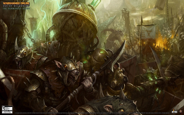 Warhammer battle armored men weapons free wallpaper for desktop - medium preview image