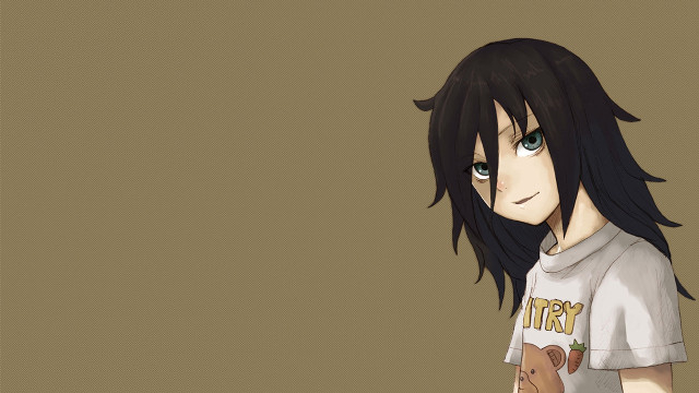 Cartoon character black hair white #2 free wallpaper for desktop - medium preview image