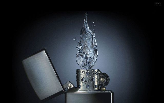 Lighter splash water top lighter free wallpaper for desktop - medium preview image
