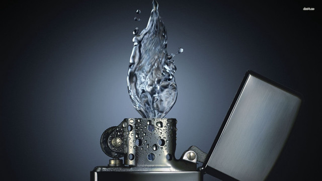 Lighter water splashing background black free wallpaper for desktop - medium preview image