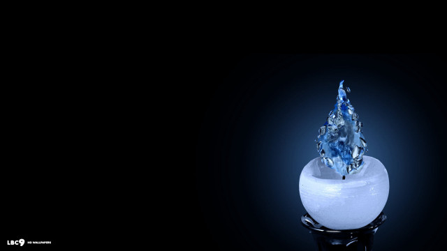 Blue diamond white vase black free wallpaper for desktop - medium preview image