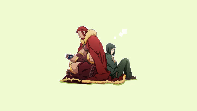 Couple people sitting rug green free wallpaper for desktop - medium preview image