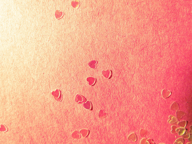 Cell phone hearts pink background free wallpaper for desktop - medium preview image
