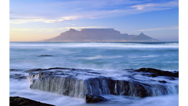 Mount fuji lake ocean waves free wallpaper for desktop - medium preview image