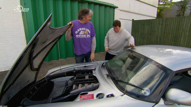 Man looking car hood open free wallpaper for desktop - medium preview image