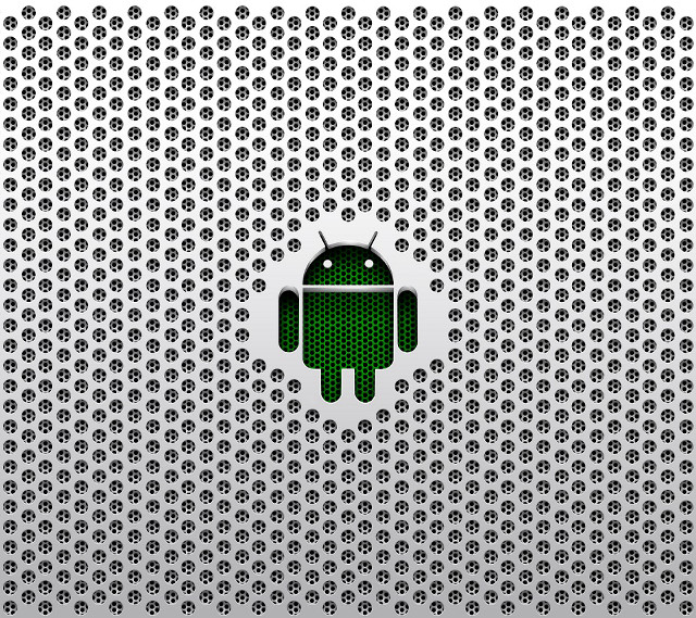 Green android logo white background free wallpaper for tablet - medium preview image