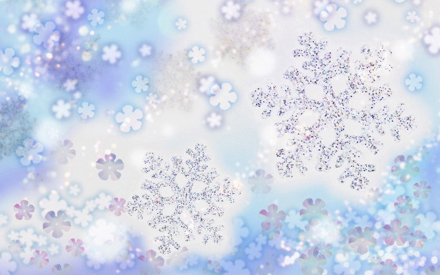 Snowflake blue white stars background free wallpaper for desktop - medium preview image