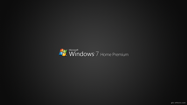 Black wall windows7 logo home free wallpaper for desktop - medium preview image