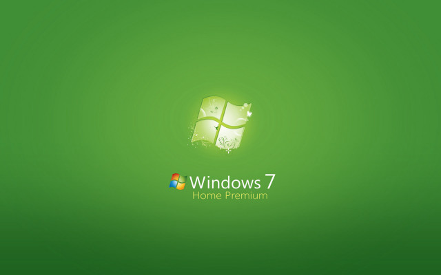 Green wallpaper windows7 logo background free wallpaper for desktop - medium preview image