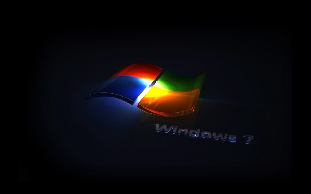 Dark background windows7 logo windows7 #2 free wallpaper for desktop - medium preview image