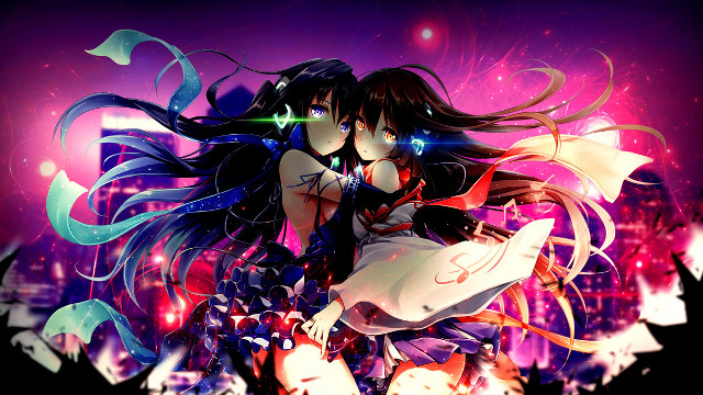 Girl long hair dress flying free wallpaper for desktop - medium preview image