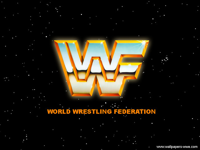 Wwf wrestling logo stars sky free wallpaper for desktop - medium preview image