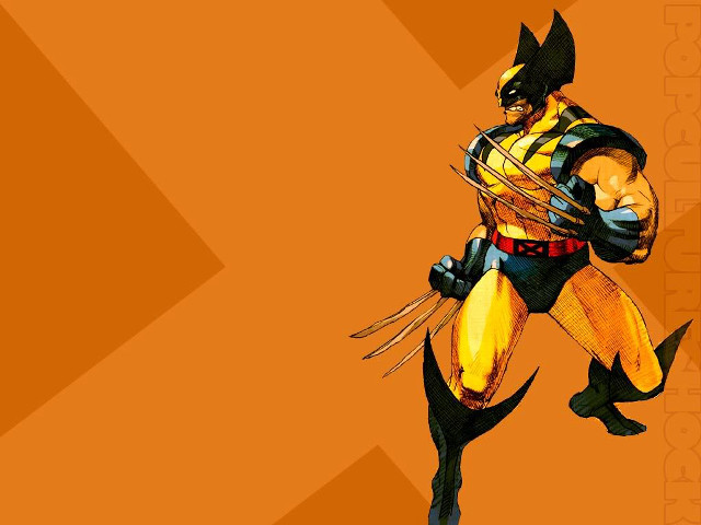 Wolverine costumed man running masked free wallpaper for desktop - medium preview image