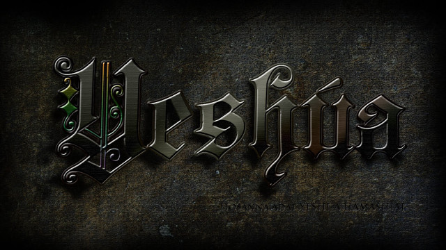 Metal typeface inked green black free wallpaper for desktop - medium preview image