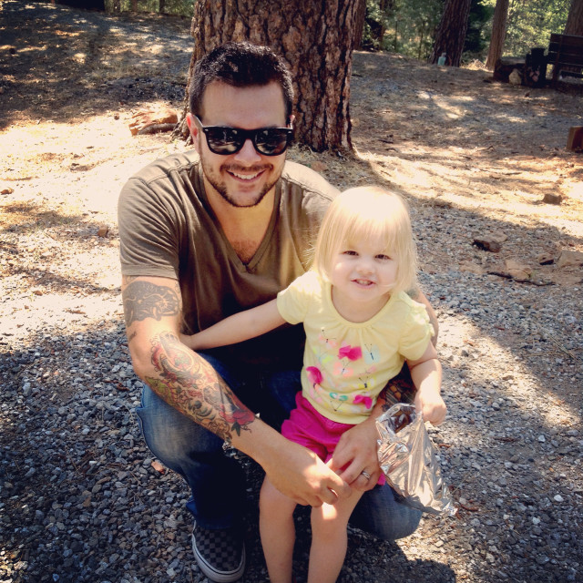 Man girl woods tree bench free wallpaper for tablet - medium preview image