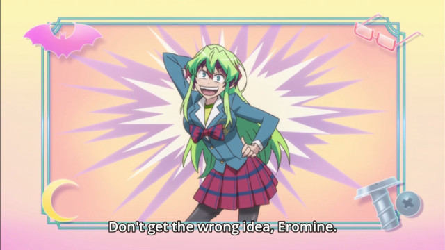 Girl school uniform purple pink free wallpaper for desktop - medium preview image