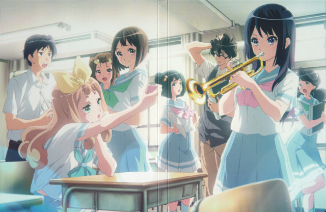Anime girls trumpet table man free wallpaper for desktop - medium preview image
