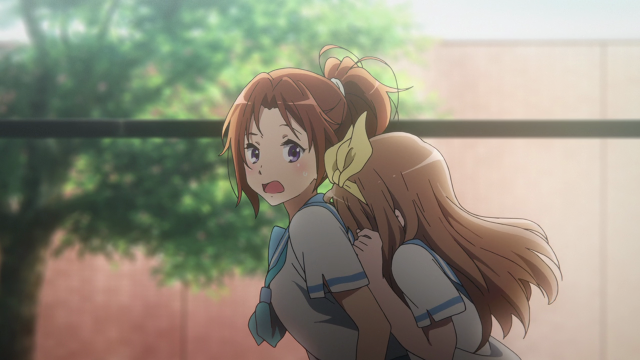 Girl long hair backpack tree free wallpaper for desktop - medium preview image