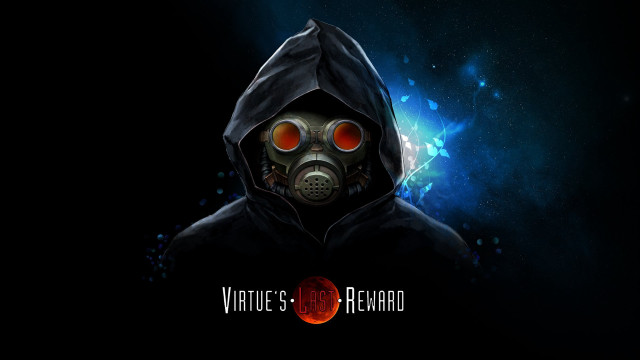 Gasmask red eyes hood cyberpunk free wallpaper for desktop - medium preview image