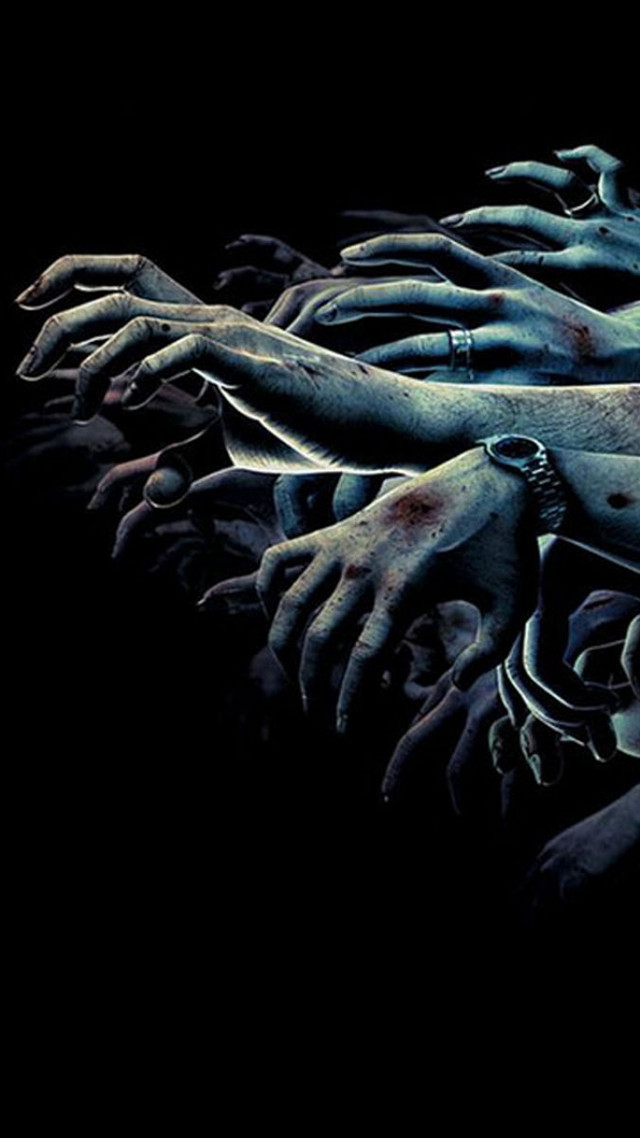 Hands reaching blood knife ground free wallpaper for mobile - medium preview image
