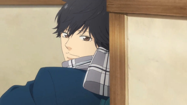 Man blue coat looking out free wallpaper for desktop - medium preview image