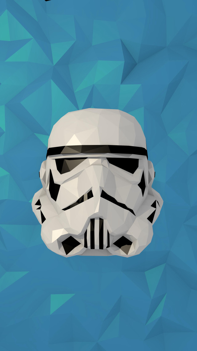 Star wars stormtrooper helmet black free wallpaper for mobile - medium preview image
