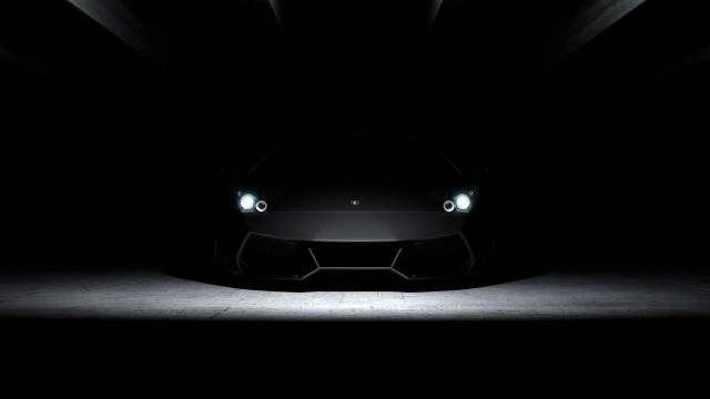 Black sports car headlights dark #2 free wallpaper for desktop - medium preview image