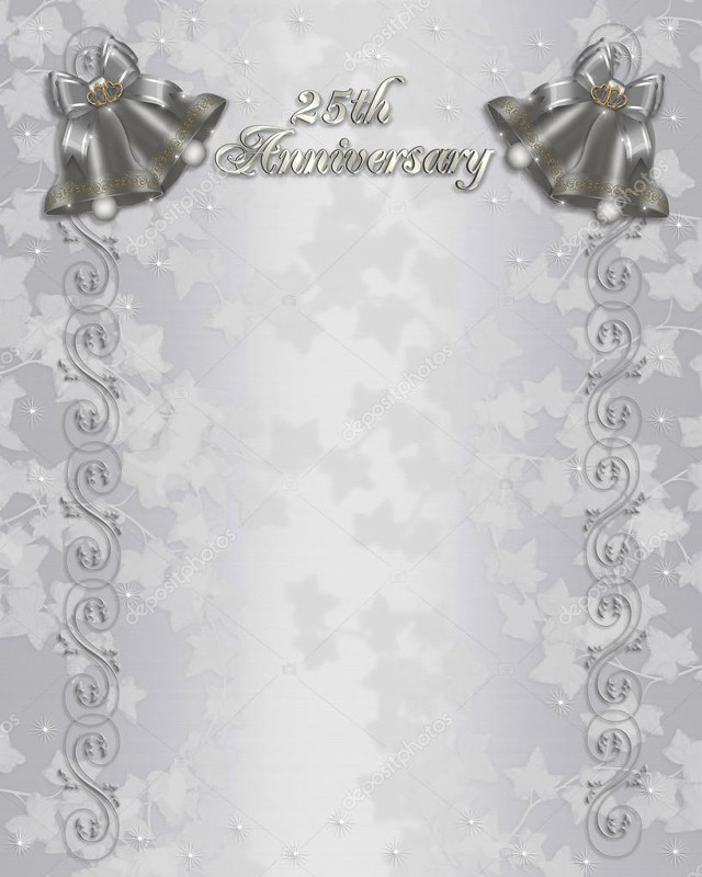 Silver white anniversary card bells free wallpaper for mobile - medium preview image