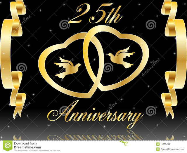 25th anniversary card two hearts free wallpaper for desktop - medium preview image