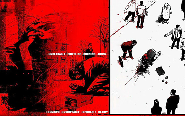 Couple people red black poster free wallpaper for desktop - medium preview image