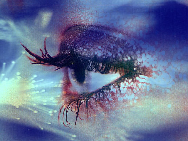 Close up woman eye water free wallpaper for desktop - medium preview image