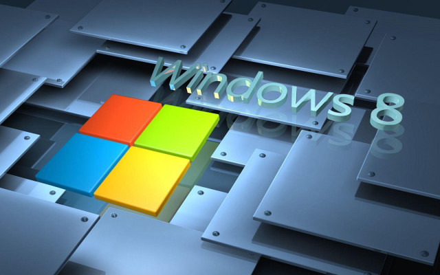 Computer screen windows 8 metal #2 free wallpaper for desktop - medium preview image