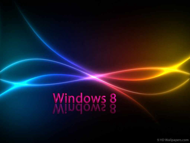 Colorful background wave light windows free wallpaper for desktop - medium preview image