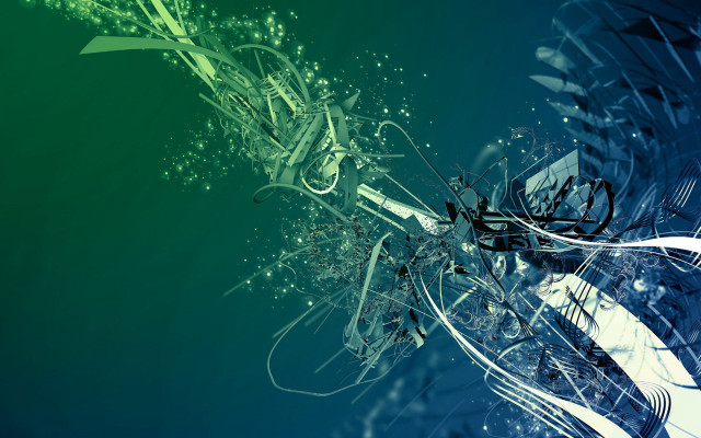 Green blue background lines dots free wallpaper for desktop - medium preview image