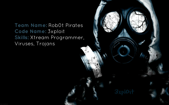 Man gasmask robot pirates code3 free wallpaper for desktop - medium preview image
