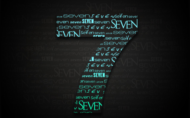 Seven words black background green free wallpaper for desktop - medium preview image