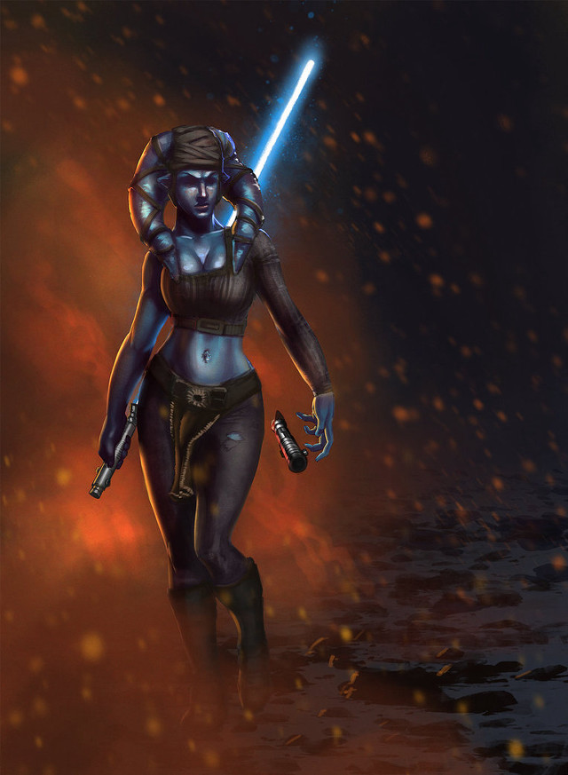 Woman star wars outfit sword #2 free wallpaper for mobile - medium preview image