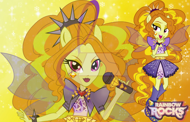 Cartoon girl singing microphone star free wallpaper for desktop - medium preview image