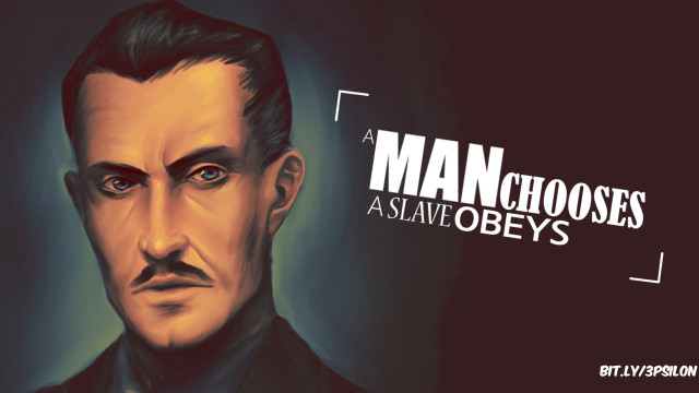 Man mustache suit looking camera free wallpaper for desktop - medium preview image