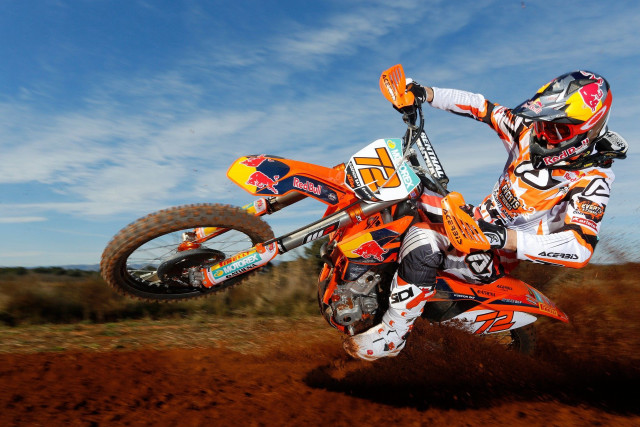 Dirt bike trick air dirt free wallpaper for desktop - medium preview image