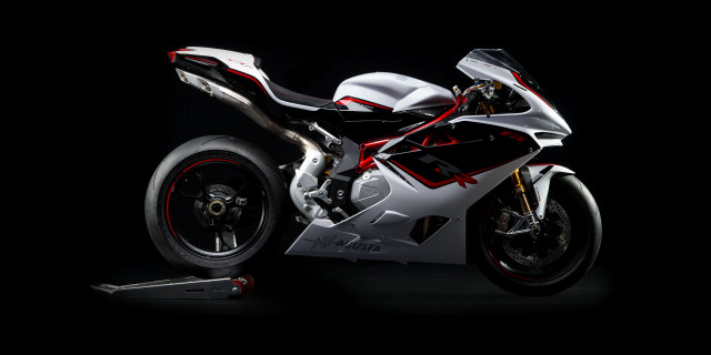 White motorcycle dark red accents free wallpaper for desktop - medium preview image