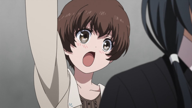 Woman mouth open man suit free wallpaper for desktop - medium preview image