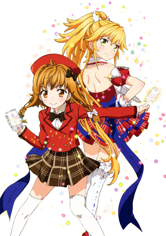 Anime girls blonde hair red #4 free wallpaper for mobile - medium preview image