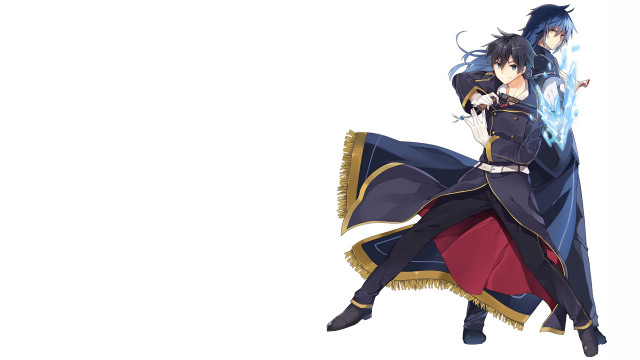 Anime couple blue flame military free wallpaper for desktop - medium preview image