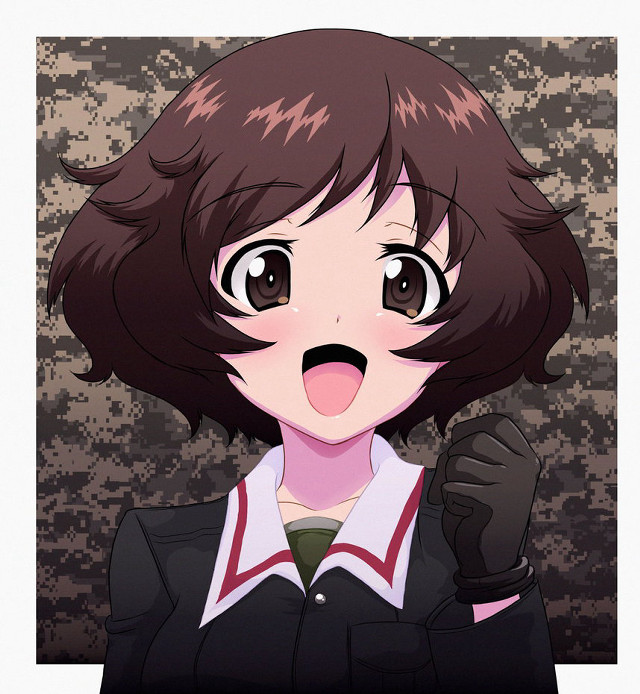 Woman funny face military uniform free wallpaper for tablet - medium preview image